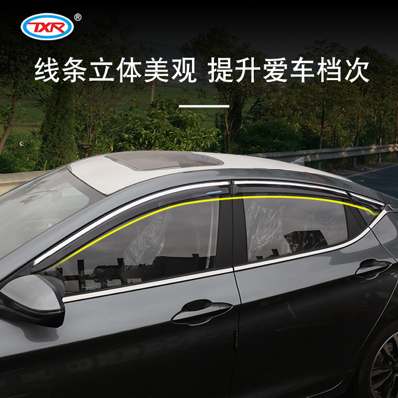 Aplicable a Jianghuai automóvil 20 Jiayue X7/X4/A5 Sihao x8 coche modificado coche ventana lluvia ceja lluvia escudo