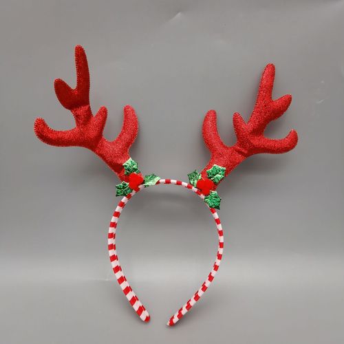 Christmas headband Festival fabric cartoon snowflake antlers Christmas decoration headband head buckle accessories hair band hair clip