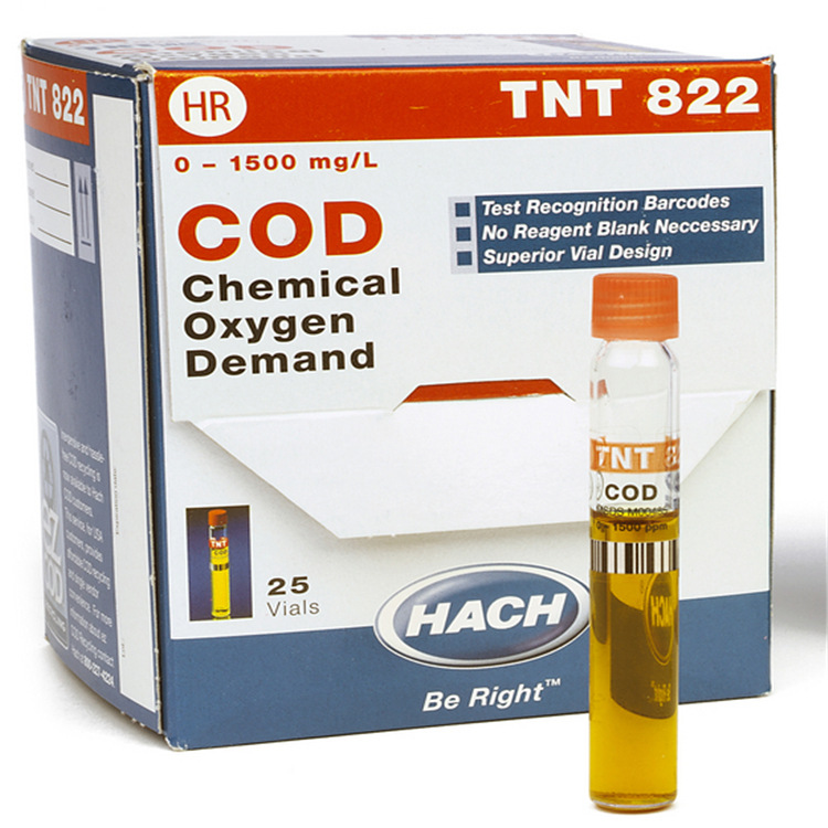 美国HACH哈希COD试剂货号：TNT822测试量程：20~1500mg/L分析试剂