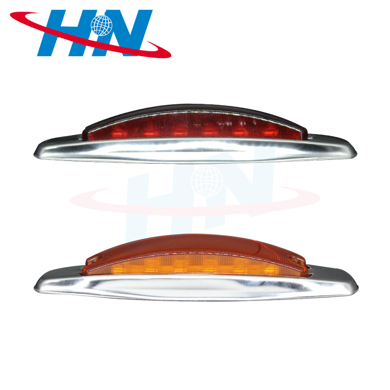 12 24V 12LED naranja rojo camión luz lateral universal luz de trabajo ancho de luz