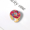 Donut, necklace, amusing fashionable universal ring, Korean style, wholesale