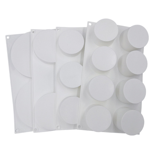 Sanxin Cylindrical French Mousse Cake Silicone Mold DIY Round Grinding Tool Geometric Circle Disk Baking Tool