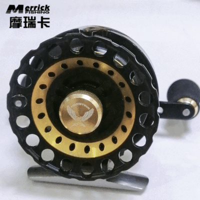 摩瑞卡全金屬頭漁輪筏輪 前打閥竿輪帶泄力魚線輪冰釣輪橋釣伐輪