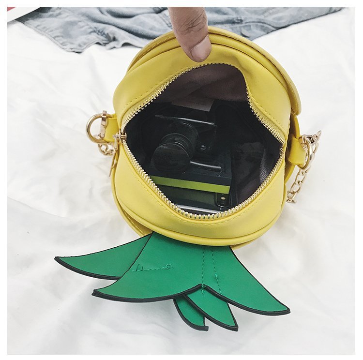 Pineapple Pu Creative Shoulder Bag display picture 4