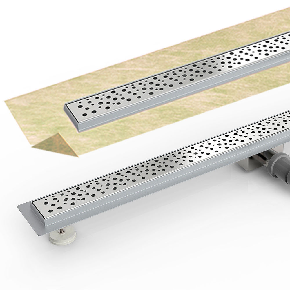 drenaje de piso largo acero inoxidable 304 316 drenaje lateral sala de ducha antiodor