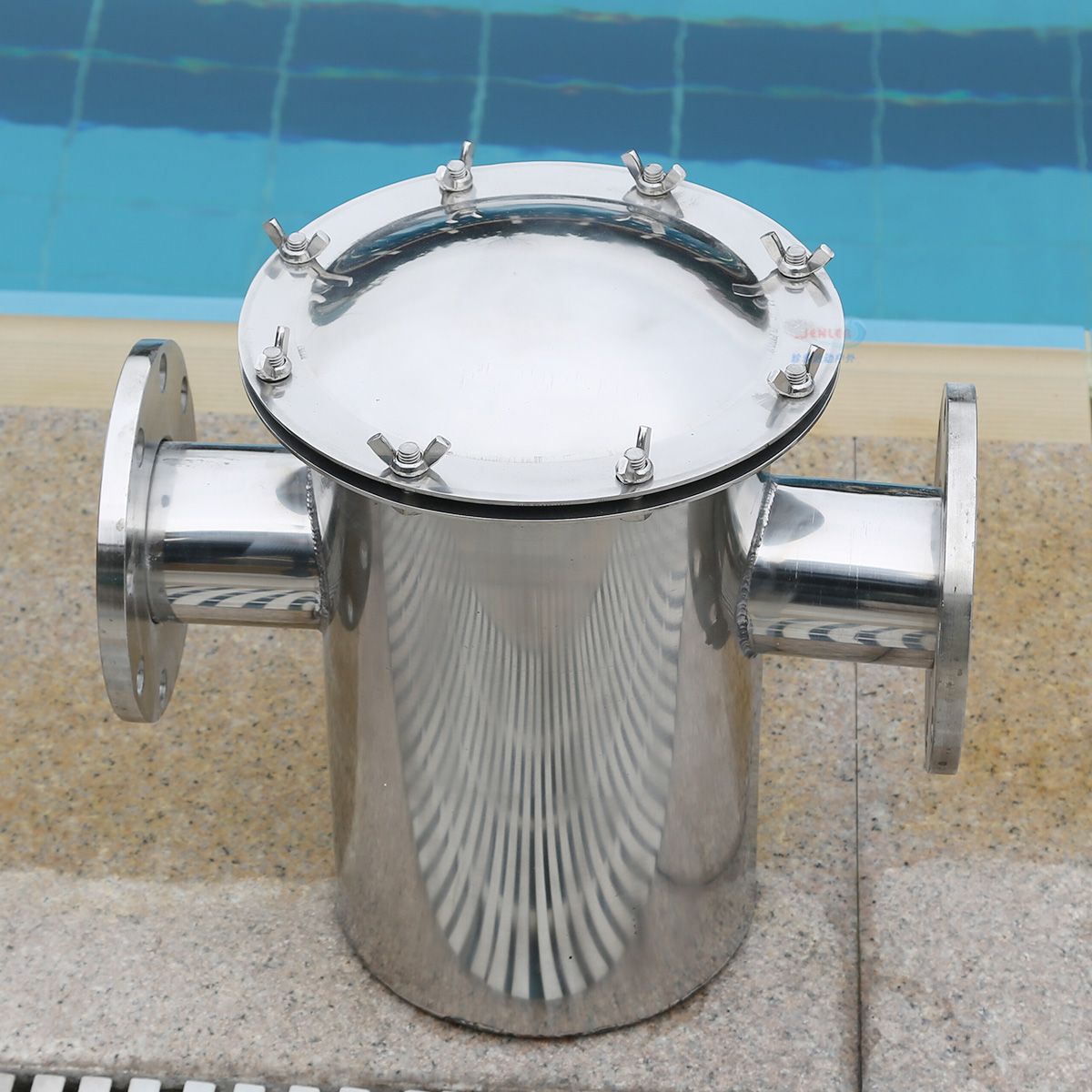 Piscina de tratamiento de agua Filtro de equipos de filtración 304 colector de pelo de acero inoxidable tubo de baño Filtro de barril
