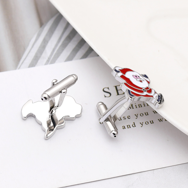 Santa Claus Theme Shirt Cufflinks Wholesale Nihaojewelry display picture 6