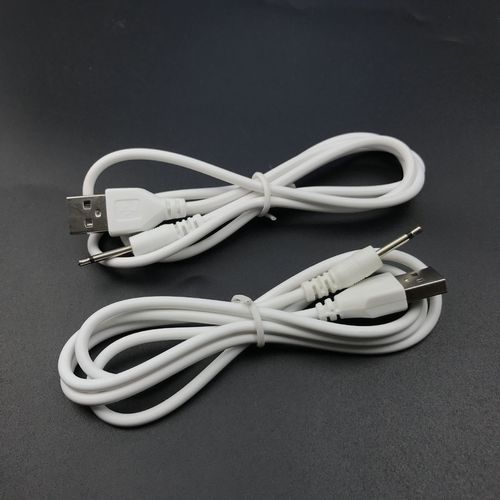 USB转dc2.5单声道音频充电线成人用品情趣用品充电线插针加长19mm