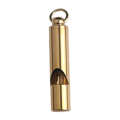 Wholesale car parts brass outdoor survival whistle key chain pendant referee whistle carry-on practical craft small handle