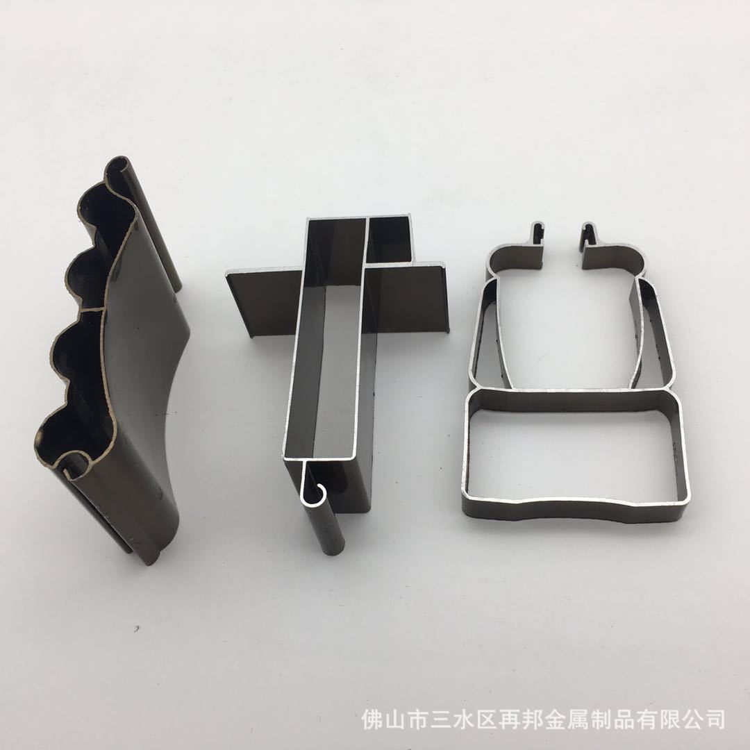 厂家直供铝合金单层卷门片电泳香槟氧化多色卷帘门铝材铝卷门型材