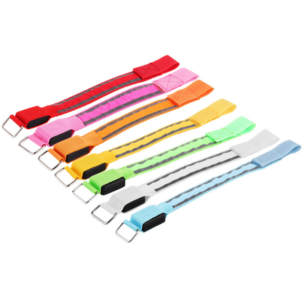 LED臂带LED安全运动反光带卡扣臂带