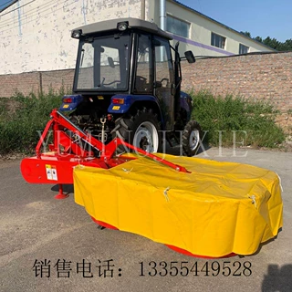 双盘割草机圆盘式拖拉机后置割草设备 收割成铺 补贴款割艾机