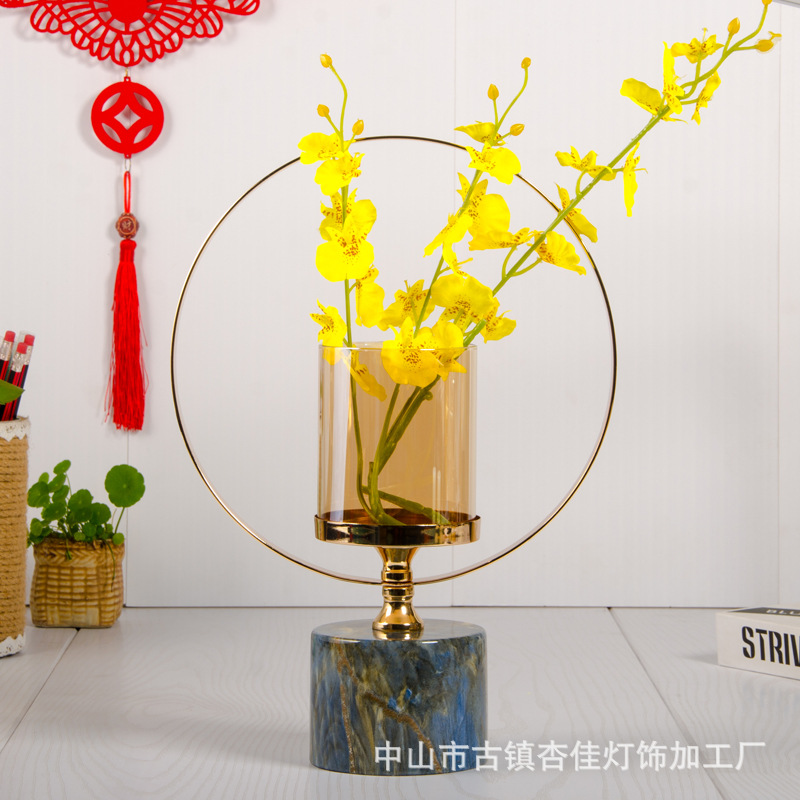 Western Candlestick Ornaments Candlelight Dinner Candlestick Romantic Dining Table European Style Decoration Model Room Soft Decoration Wedding