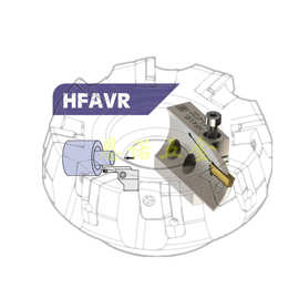 三井端面切槽刀杆HFAVR-075 100 140 200-4T25 L型模块式槽刀