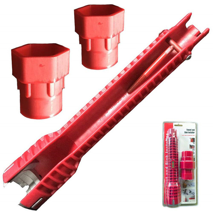 多功能水槽扳手 活动螺丝水龙头水管套筒 双头紧固拆装卫浴扳手