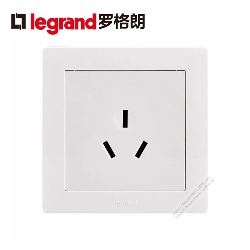 Legrand/罗格朗 逸享系列 10A三扁插座（玉兰白）X426/10S