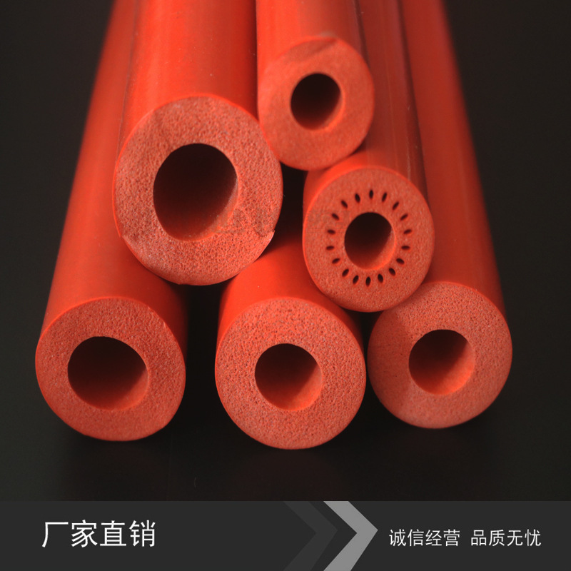厂家直供硅胶发泡管 0x40_法泡管 红的发泡管多款规格可定制