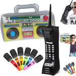 Надувной мобильный телефон, микрофон, фигурка, Amazon, оптовые продажи, имитационное моделирование для детей