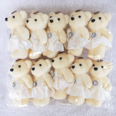 Oso de hielo 10 colores boda peluche juguete muñeca actividad pequeño regalo boda tirando muñeca de dibujos animados