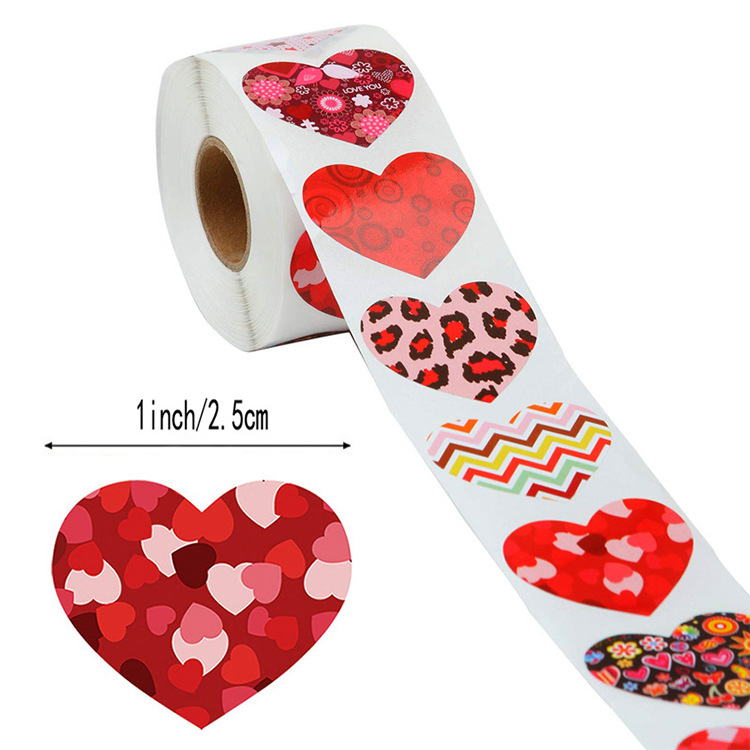 Letter Heart Shape Festival Valentine's Day Copper Plate Sticker Simple Style Classic Style Washi Tape display picture 3