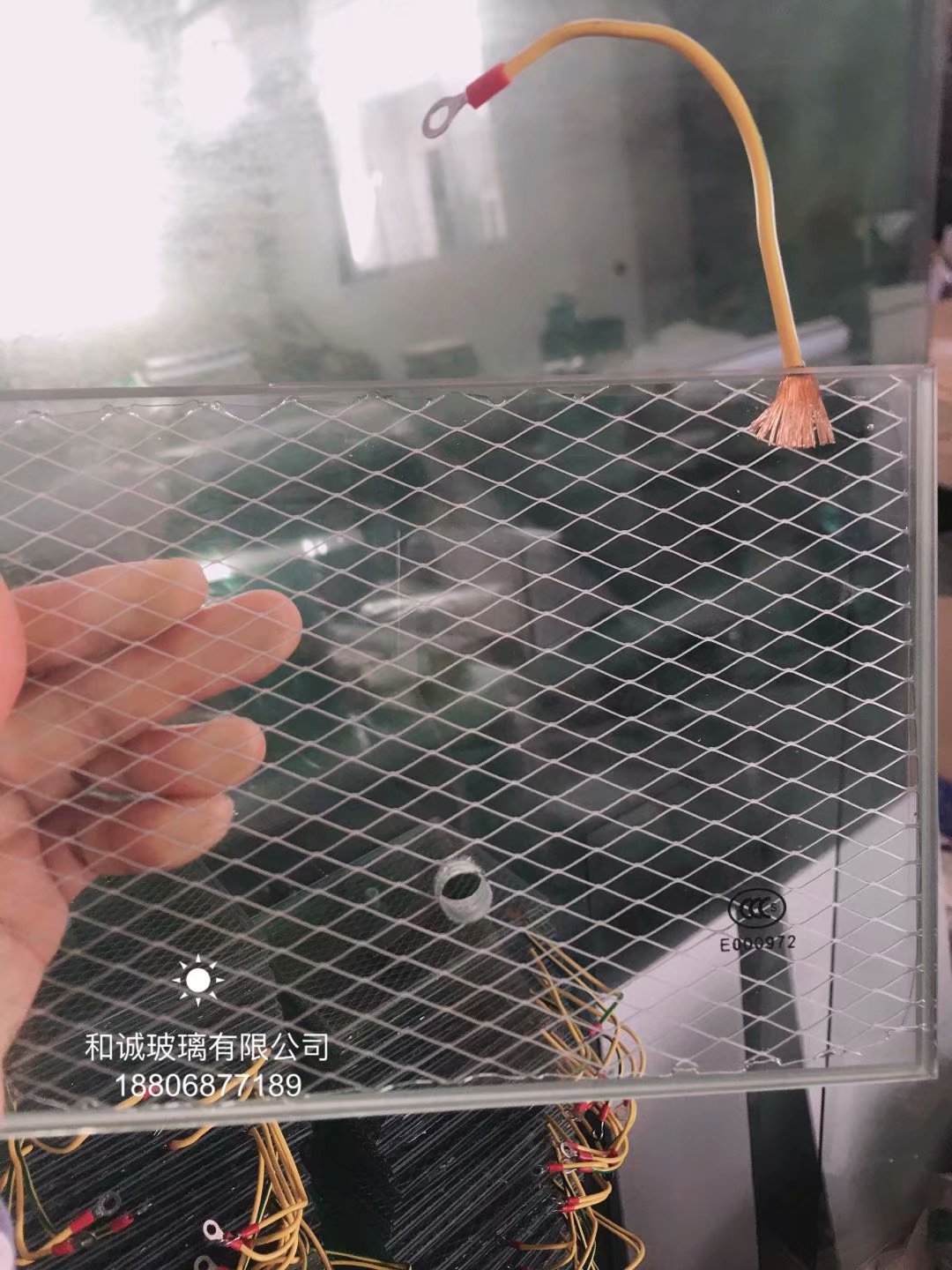 屏蔽网玻璃 打孔屏蔽网玻璃 非标定制