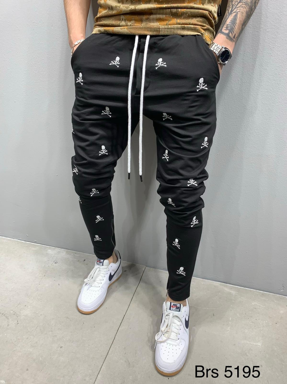 Men's Skull Streetwear Regular Fit Men's Bottoms display picture 2