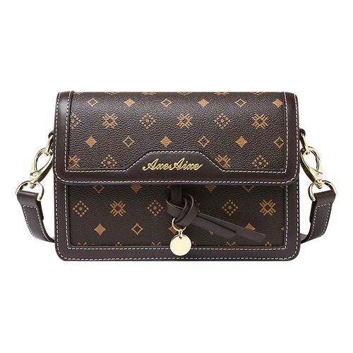 新款包包女士小方包韩版时尚百搭简约单肩包斜挎女包老花包