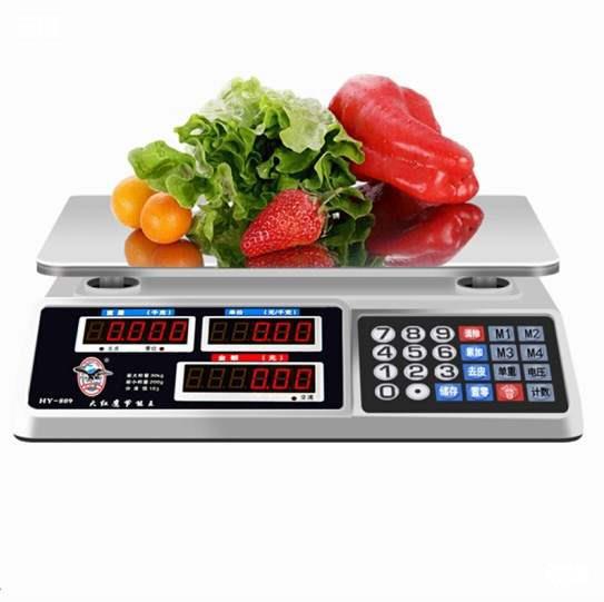 Portable Small electronic scales 30KG Market accuracy 1g Vegetables commercial Platform scale durable household waterproof charge