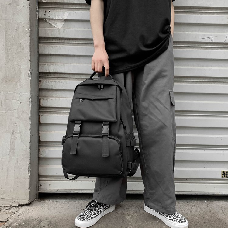 Nuevos hombres de moda simple fresco mochila casual de gran capacidad de viaje mujer estudiante mochila japonesa Harajuku ropa de trabajo mochila