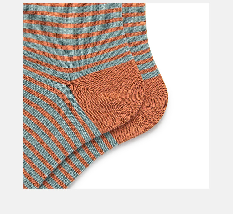 Women's Simple Style Color Block Stripe Cotton Crew Socks A Pair display picture 6