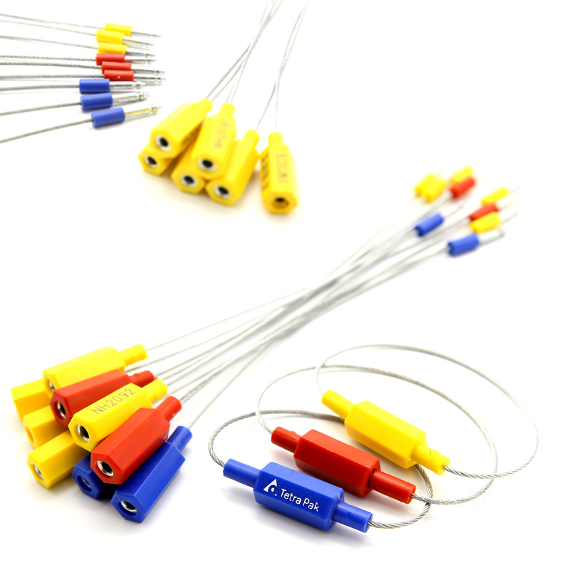 一次性对插销式钢丝封条物流货运集装箱油罐车工业铅封施封锁25cm