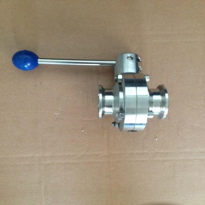 厂家直供304快装手动式蝶阀 不锈钢焊接式管道截止水流用直通蝶阀|ms