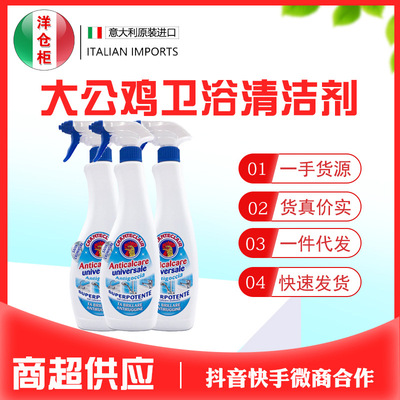 意大利进口大公鸡头浴室清洁剂 水龙花撒不锈钢家居清洗液625ml|ru