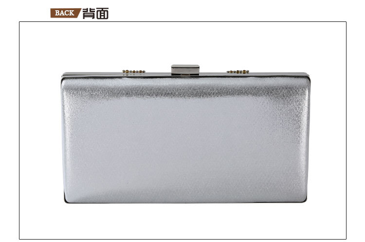 Dinner Bag Classic Evening Bag U-shaped Diamond-studded Clutch display picture 4