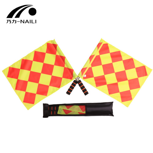 Wholesale sideline flags, touchline flags, referee hand flags, soccer training equipment, command flags, and signaling flags