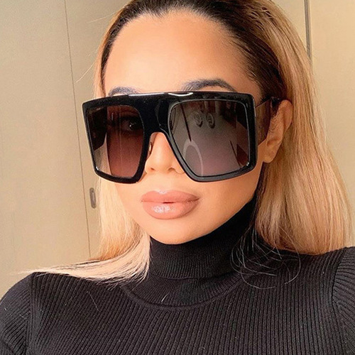 Cross-border AliExpress large-frame sunglasses mask 2020 new European and American trendy retro personalized street photography sunglasses