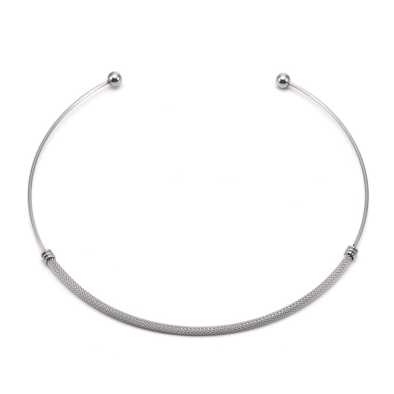 Women'S Gender PVD Coated 18K Gold Real Gold Plated Circle 303 Stainless Steel 304 Stainless Steel Simple Style Waterproof Non Tarnish 304 Stainless Steel Choker