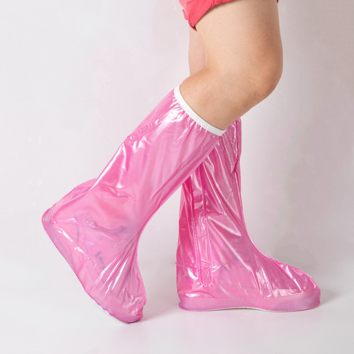 Rain Boot Covers for Men and Women, High-Cut Silicone Waterproof Boot Covers with Anti-Slip, Thick and Durable Riding Waterproof Rain Boot Covers
