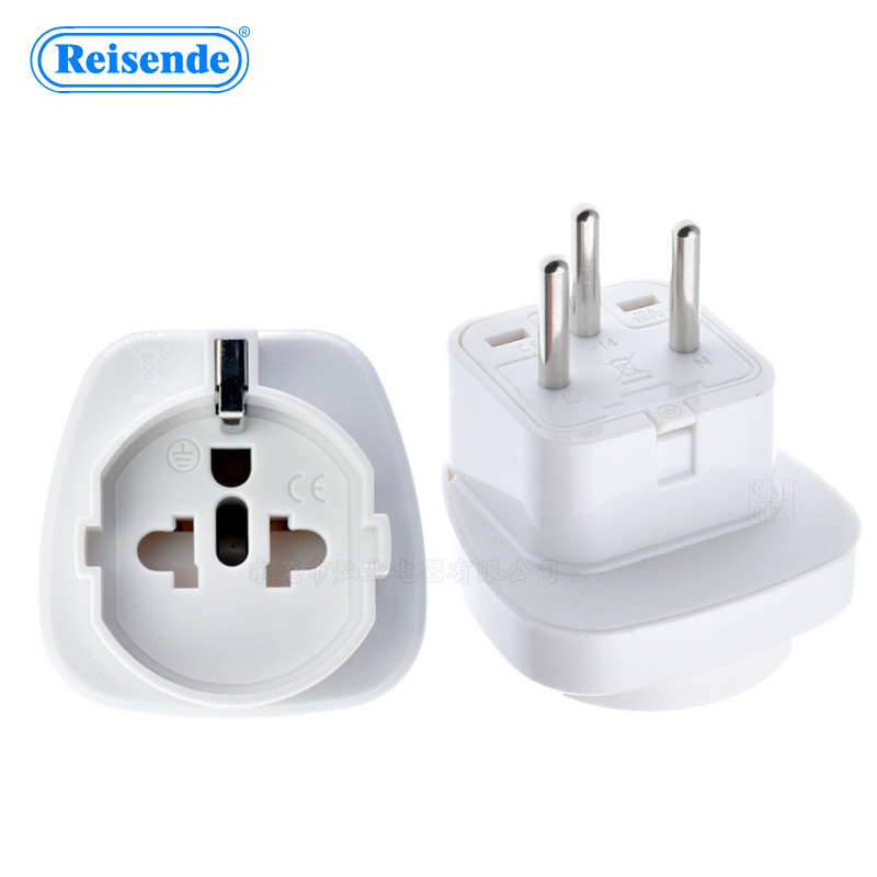 厂家直销 带保护门 欧规 美规 德标转以色列电源转换插头 SD-14