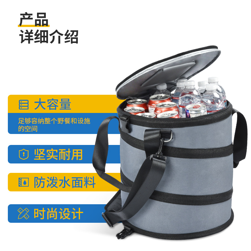 新品工厂研发大容量冰包 户外可折叠野餐包 饮料保冷手提冰包-阿里巴巴