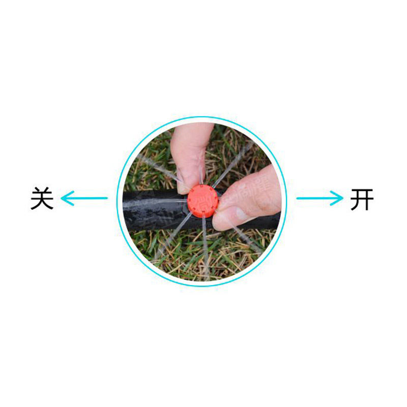 Cabecera de goteo de pequeño sombrero rojo, cabecera de goteo ajustable de ocho orificios, micro-rociador rojo sin impuestos