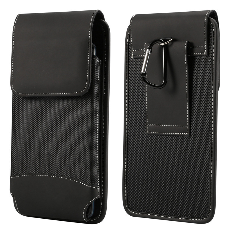 Suitable for Apple Samsung durable anti-fall oxford cloth waist bag mobile phone case anti-fall flip Huawei OPPO hanging bag leather case Suitable for Apple Samsung durable anti-fall oxford cloth waist bag mobile phone case anti-fall flip Huawei OPPO hanging bag leather case