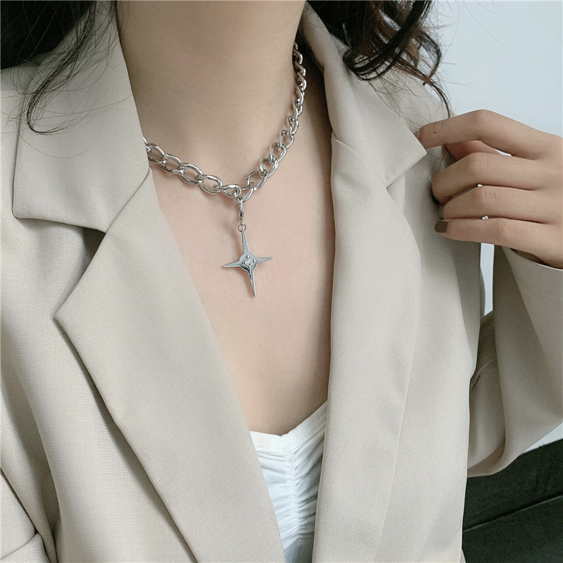 Fashion Cross Temperament Simple Necklace display picture 7