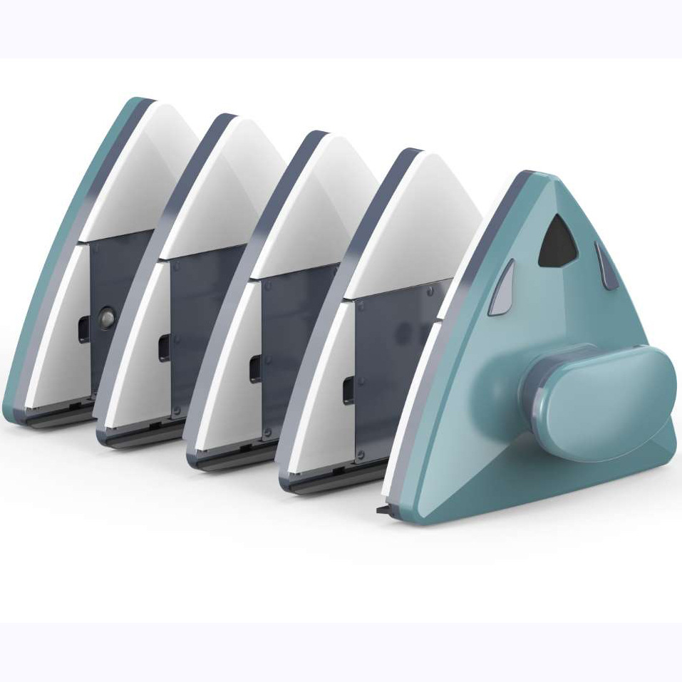 Hollow glass triangular window cleaner, magnetic double-sided glass cleaner, double-layer glass cleaner, glass cleaning tool detail image 10