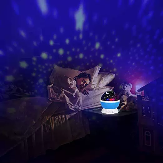 LED rotating starry sky, lamp with projector, lantern for bed, Amazon, Birthday gift
