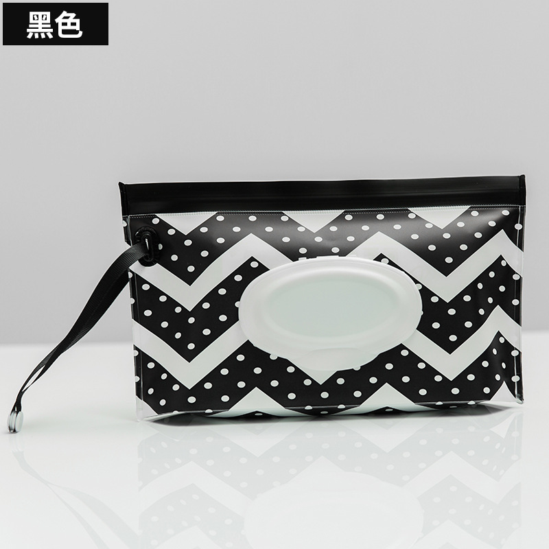 En stock al por mayor bebé EVA bolsa de tejido húmedo bolsa de embalaje extraíble portátil Flip ventana sanitaria bolsa de tejido húmedo bolsa