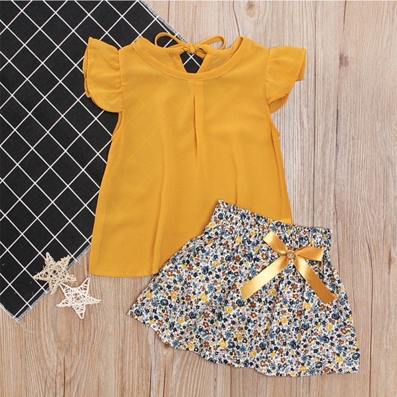 Kids dress Shirt skirt Baby Children Clo...