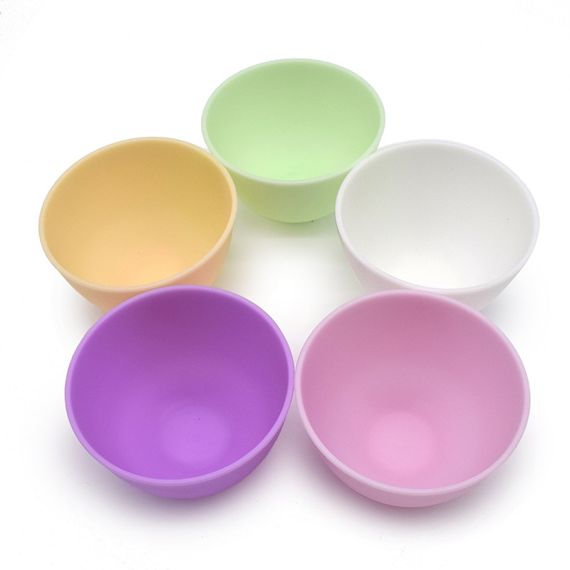 美容工具 面膜碗具 彩色圆形调膜碗软膜碗美容大中小号面膜硅胶碗