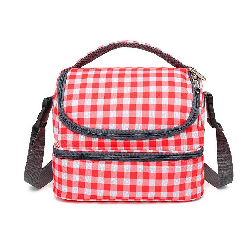Home & Garden New cartoon double layer lunch bag Manufacturers can Oxford cloth crossbody student lunch children's lunch box bag_voghion.com