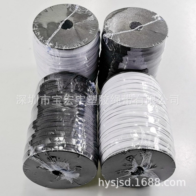 厂家现货批发5MM6MM护目镜弹力带头带面罩松紧绑带走马松紧带